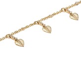 Thumbnail for your product : Kiki McDonough 18kt yellow gold Lauren diamond plain leaf bracelet