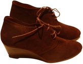 Thumbnail for your product : Atelier Voisin Brown Suede Lace ups