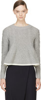 Thumbnail for your product : Sacai Luck Grey Trapeze Cable Knit Sweater