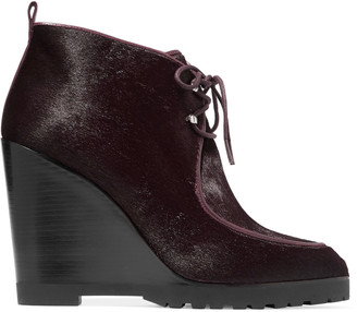 Michael Kors Collection Beth calf hair wedge ankle boots