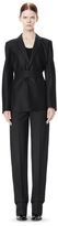 Thumbnail for your product : Alexander Wang Pinstripe Robe Blazer With Belt