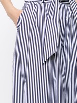 Thumbnail for your product : Martin Grant Striped Tie-Waist Palazzo Trousers