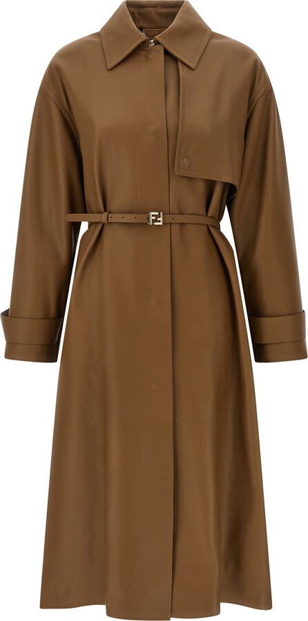 Fendi Nappa Trench Coat