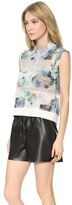 Thumbnail for your product : Rebecca Taylor Enchanted Gardens Collar Top