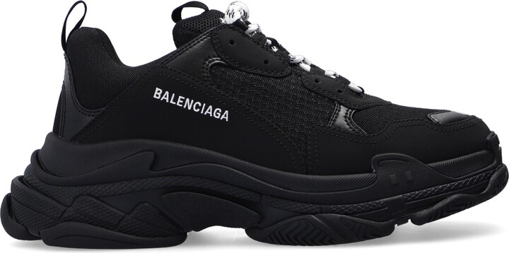 Balenciaga Black Triple S Sneakers - ShopStyle