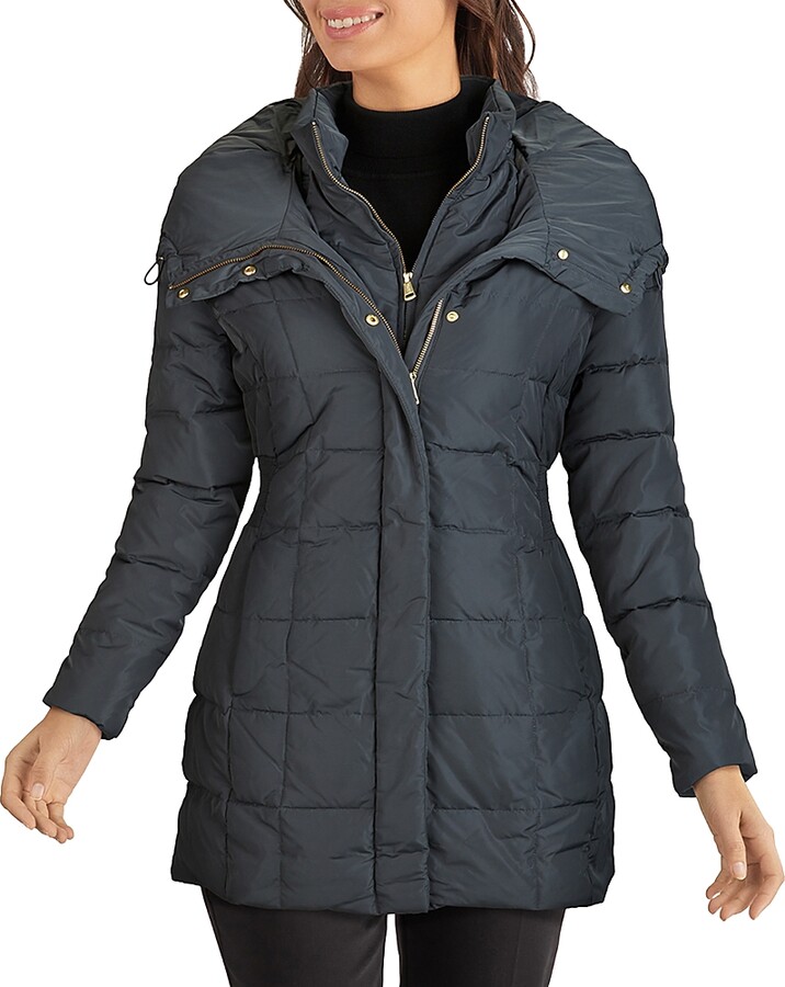 Cole Haan Zip-Front Puffer Coat