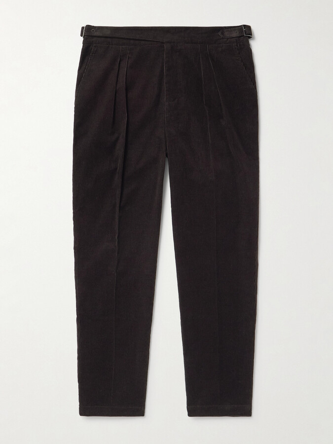 Mr P. Steve Tapered Cotton-Corduroy Trousers