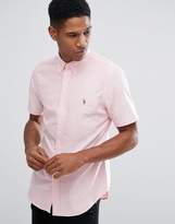 Thumbnail for your product : Polo Ralph Lauren Slim Fit Oxford Shirt Short Sleeve in Pink