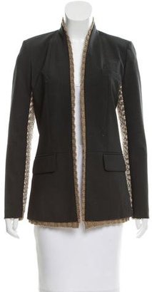 Yigal Azrouel Knit-Accented Wool Blazer