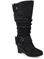 dsw black wedge boots