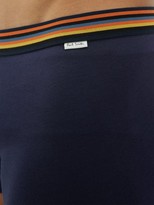 Thumbnail for your product : Paul Smith Striped-waistband Pima-cotton Jersey Boxer Briefs - Navy