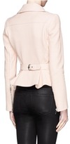 Thumbnail for your product : Nobrand Pebbled leather biker jacket