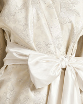 Thumbnail for your product : Daniel Hanson Silk Silk Filigree Jacquard Long Kimono