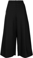 Thumbnail for your product : Issey Miyake Pleated Stripe Cropped Culottes