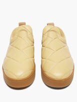 Thumbnail for your product : Bottega Veneta Quilt Leather Slip-on Trainers - Brown
