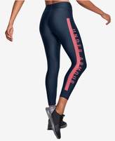 Thumbnail for your product : Under Armour HeatGearandreg; Logo Compression Cropped Leggings