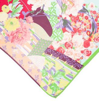 Kenzo Floral Print Scarf