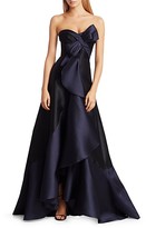 Thumbnail for your product : Marchesa Notte Strapless Two-Toned Mikado Gown