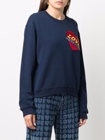 Thumbnail for your product : Love Moschino Padded Logo-Patch Sweatshirt
