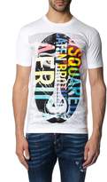 Thumbnail for your product : DSQUARED2 White Africa Stencils Style Cotton T-shirt