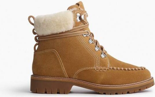 Cameron Suede Shearling Hiking Boots