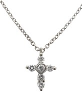 Thumbnail for your product : Bony Levy Diamond Mini Cross Necklace
