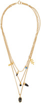 Thumbnail for your product : Isabel Marant Gold & Black Layered Necklace