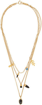 Isabel Marant Gold & Black Layered Necklace
