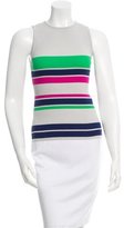 Thumbnail for your product : Tanya Taylor Striped Rib Knit Top w/ Tags