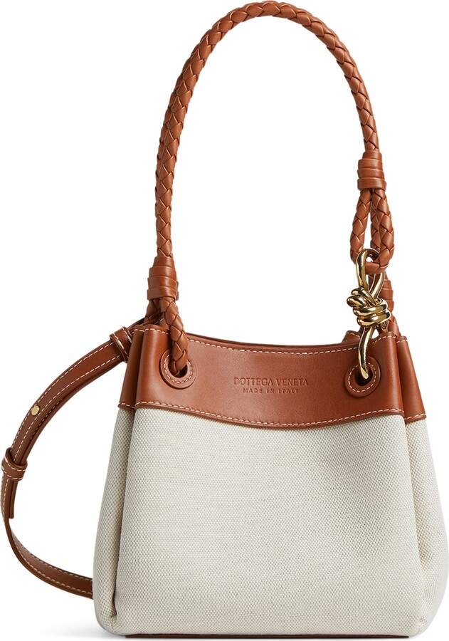 Bottega Veneta Small Canvas Parachute Shoulder Bag
