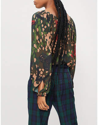 Vivienne Westwood Gypsy camouflage-print woven blouse