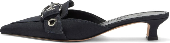 AEYDĒ 35mm Danielle decorative-buckle mules