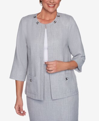 Alfred Dunner Plus Size French Bistro Jacket