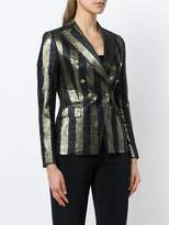 Thumbnail for your product : Tagliatore striped metallic blazer