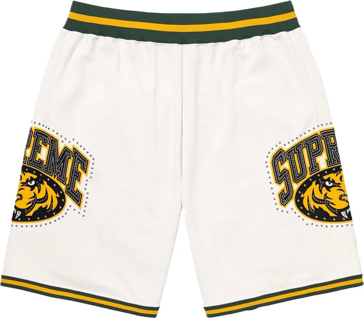 Supreme Tiger-Logo Studded Basketball Shorts