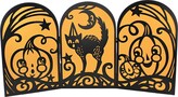 Thumbnail for your product : Bethany Lowe Designs, Inc. Halloween 12.0" Spooky Tabletop Screen Black Cat Pumpkin Bethany Lowe Designs, Inc. - Decorative Sculptures