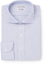 Thumbnail for your product : Drakes Blue Striped Cotton Shirt