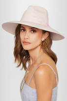 Thumbnail for your product : Sensi Studio Feather-trimmed Toquilla Straw Panama Hat