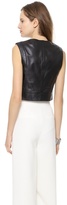Thumbnail for your product : Rachel Zoe Ashtyn Cropped Leather Top