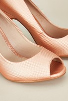 Thumbnail for your product : Wallis Rose Gold Peep Toe Court Shoe