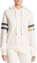Thumbnail for your product : Sundry Striped-Sleeve Hooded Sweatshirt