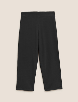 Marks and Spencer Cotton Straight Leg Cropped Joggers
