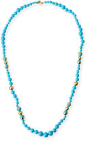 Thumbnail for your product : Tory Burch Pearly Chain Rosary Necklace, Turquoise
