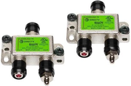 Directv SWM Approved 2-Way Wide Band Splitter (2-Pack)