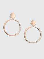 Thumbnail for your product : Dorothy Perkins Rose Gold Drop Hoop Earrings