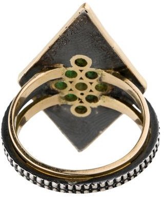 Moritz Glik Two-Tone Emerald Ring
