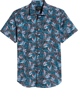 Short Sleeve Button-Up Hawaiian Shirt 