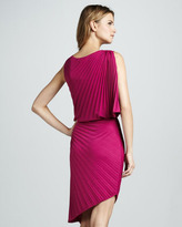 Thumbnail for your product : Halston Pleated Asymmetric Dress