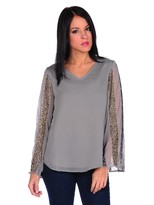 Thumbnail for your product : Romeo & Juliet Couture Sequin Sleeve Blouse