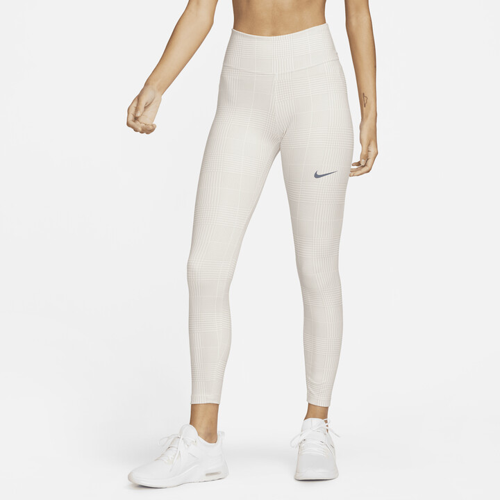 Nike Women's One Heritage Mid-Rise 7/8 Printed Leggings in Brown -  ShopStyle Activewear Pants